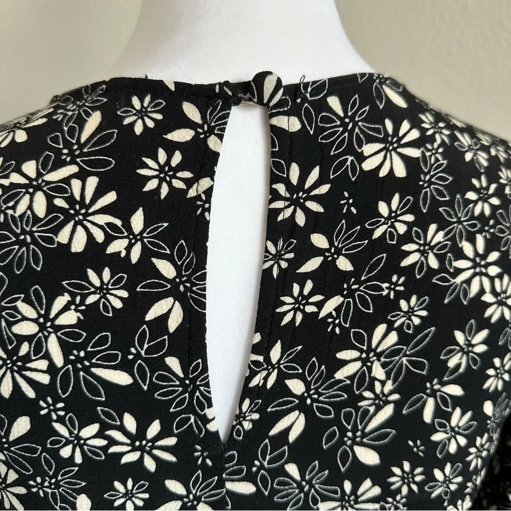 Free people black and white floral dress